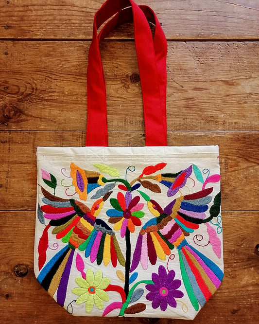Bolsos con bordado Otomi. DISPONIBLES