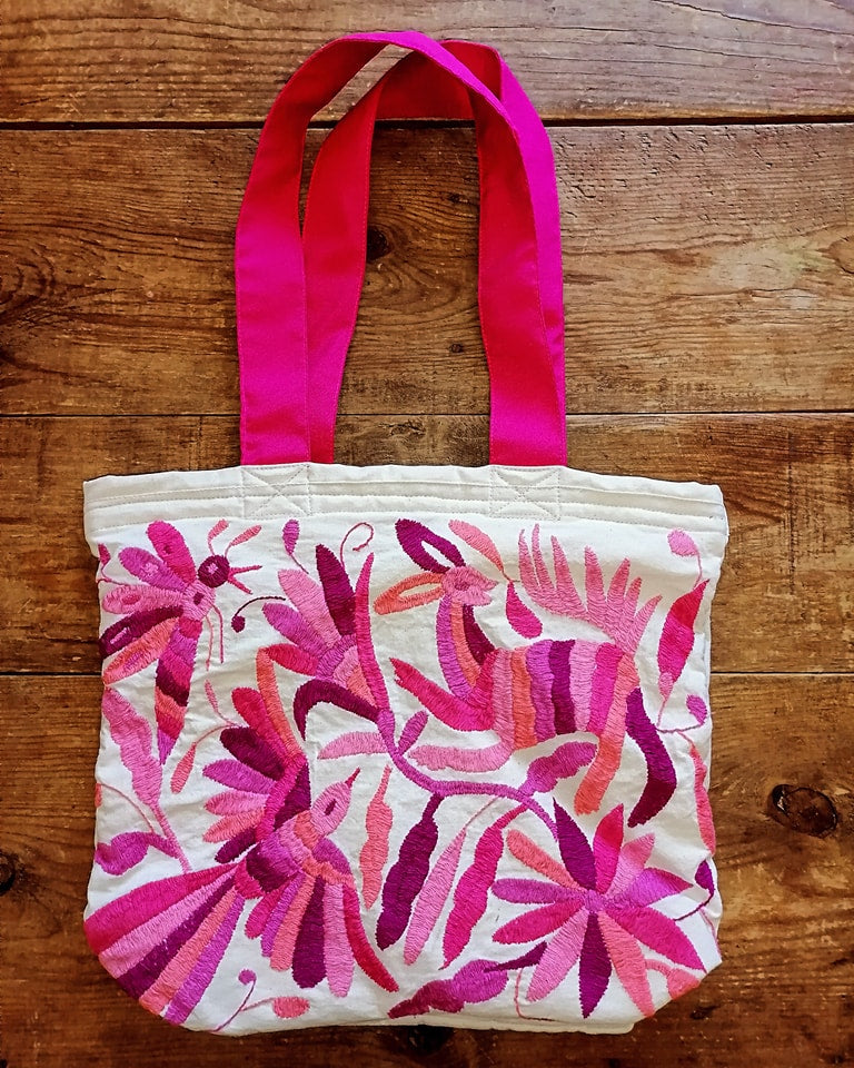 Bolsos con bordado Otomi. DISPONIBLES
