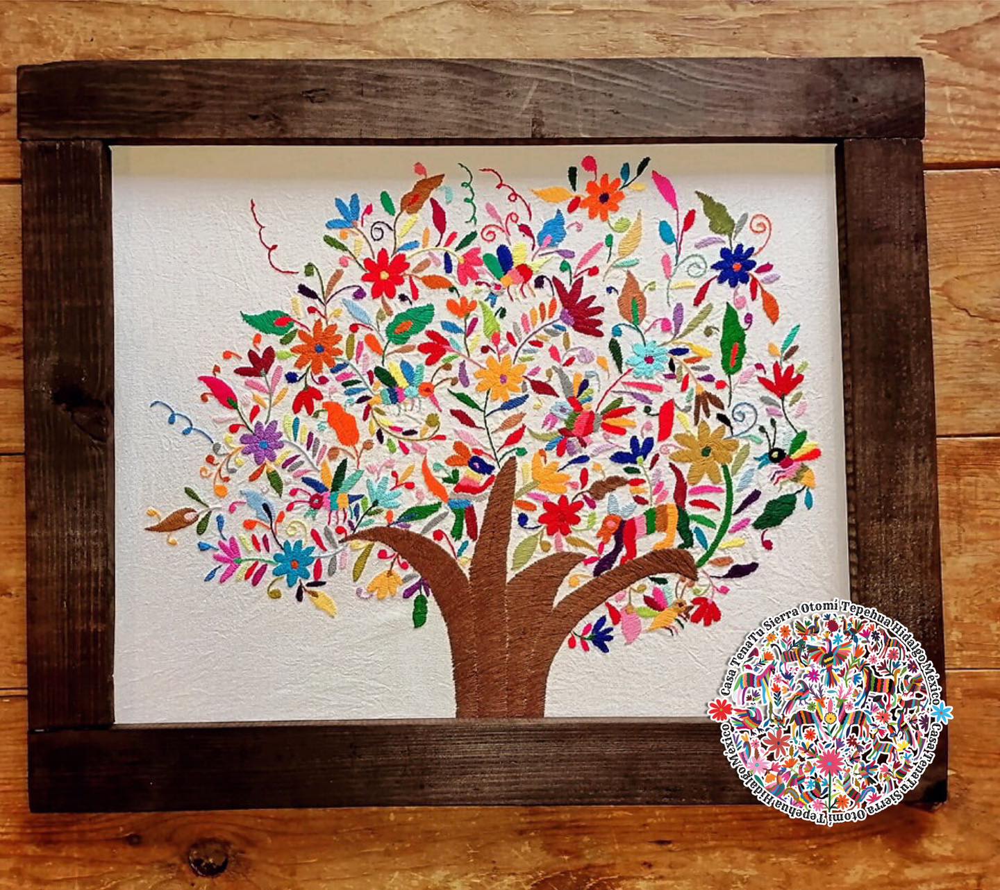 TenaTu árbol de la vida bordado multicolor.