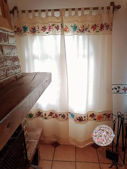 Hermosas Cortinas DOBLE CENEFA OTOMI "entrega 20 días hábiles"
